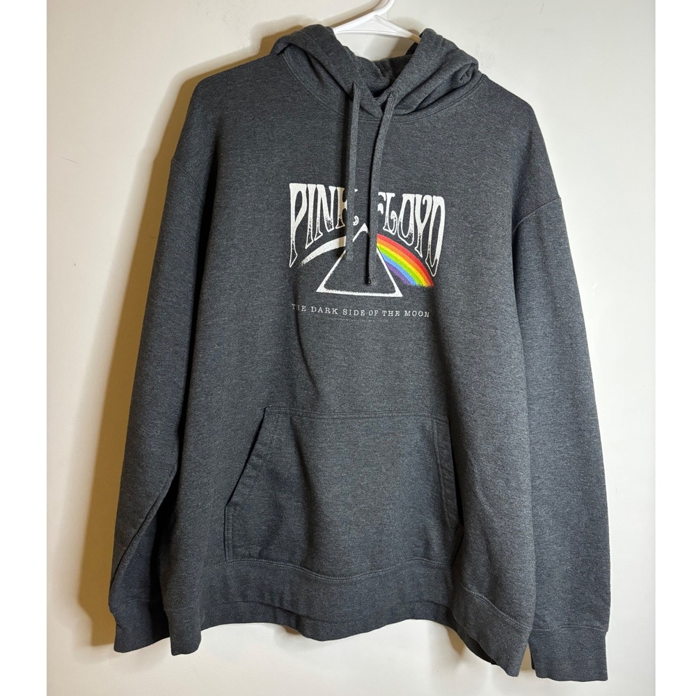 Port & Company Charcoal Pink Floyd Hoodie Mens XL